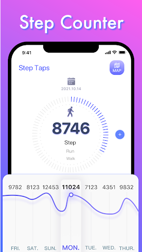 Android application Fitness Pedometer:Step Counter screenshort