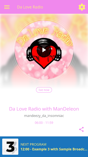 Android application Da Love Radio screenshort