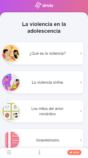 Android application Sinvia screenshort