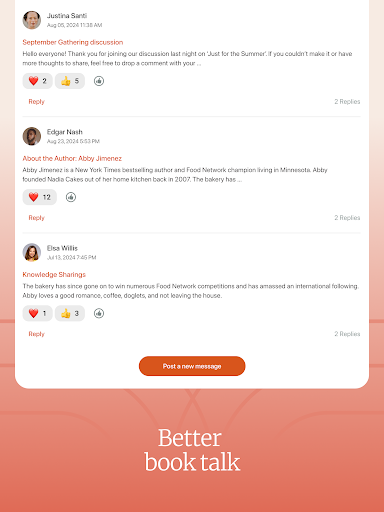 Screenshot of Bookclubs: Book Club Organizer