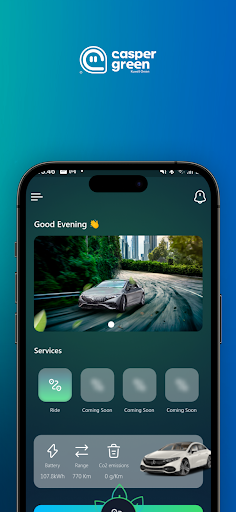 Android application Casper e-Rides screenshort