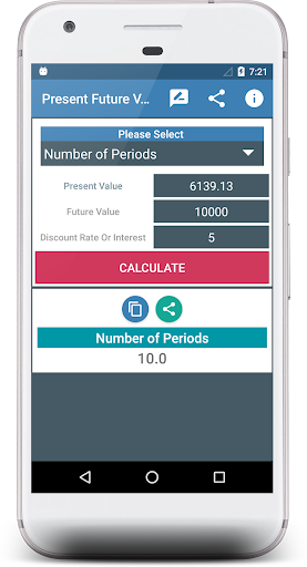 Present Future Value Calculate Screen 3