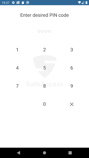 Safe Access Screen 2