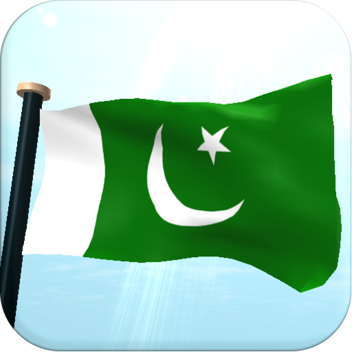 Pakistan Flag 3D Wallpaper logo
