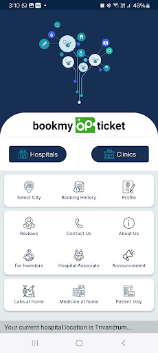 Android application Book My OP Ticket screenshort