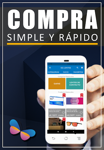Android application EG LENTES screenshort