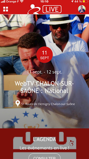 Android application Petanque avec Boulistenaute screenshort