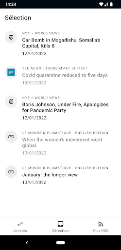 Fox RSS Reader Screen 2