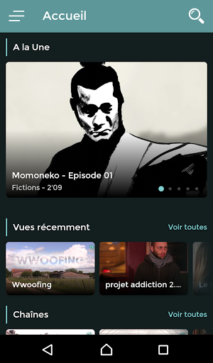 Android application WEBTVDOC screenshort