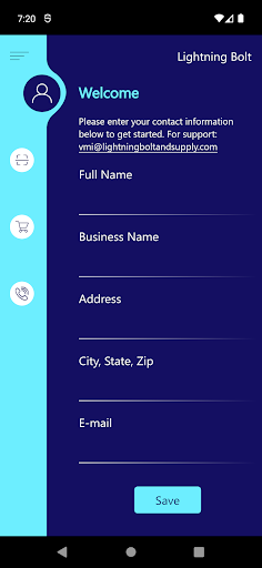 Android application VMI- Bolt Bins screenshort