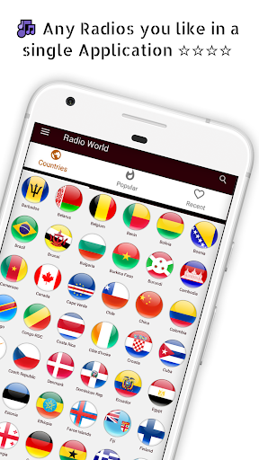 Android application World Radio FM - Prime screenshort