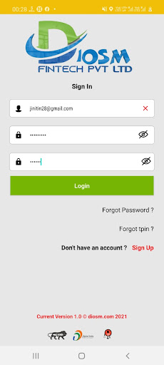 Android application Diosm screenshort