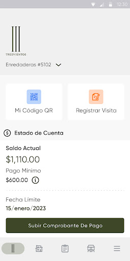 Android application Tres Vientos screenshort