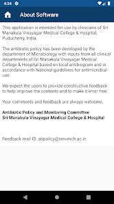 SMVMCH Antibiotic Policy 1.1.0 APK + Mod (Unlimited money) إلى عن على ذكري المظهر