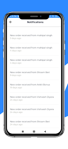 Android application Eazy Partner screenshort