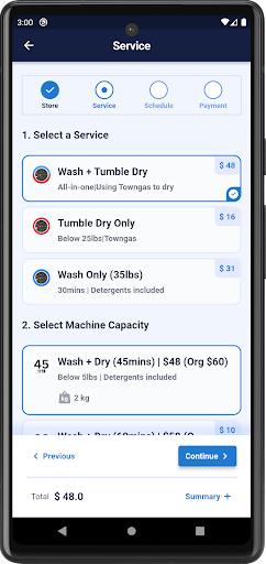 Flow & Roll Laundry Screen 3