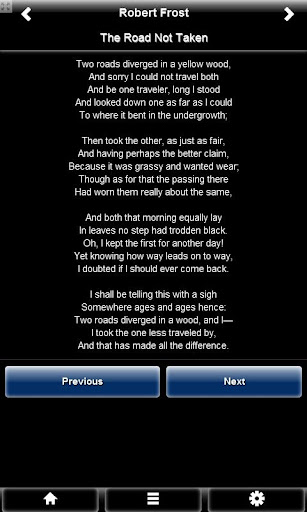Robert Frost Poems Screen 3