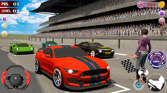 스포츠 자동차 경주 시뮬레이터 3D