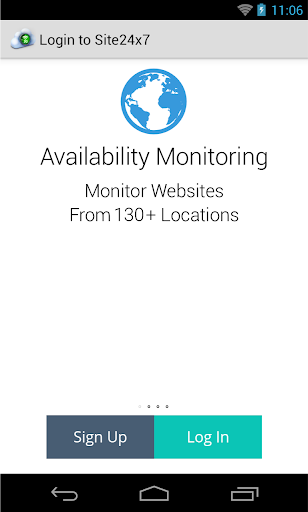Android application Mobile Poller for Site24x7 screenshort