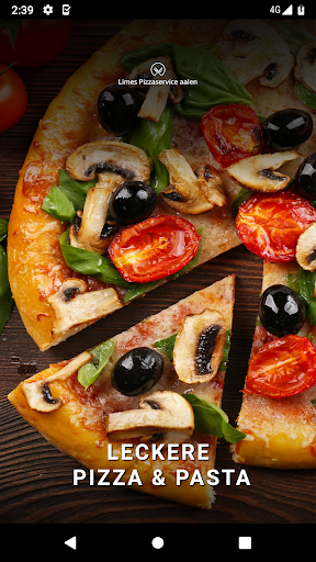 Android application Limes Pizzaservice aalen screenshort