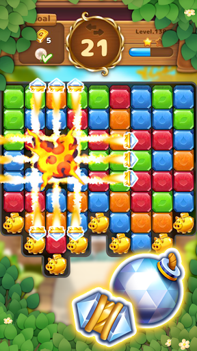 Télécharger Jewels Garden : Blast Puzzle Game APK MOD (Astuce) screenshots 4