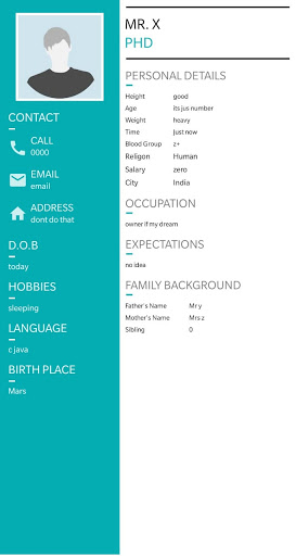 biodata creator Screen 3