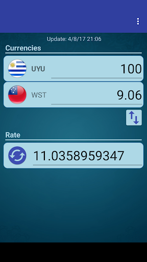 Android application UYU Peso x Samoan Tala screenshort