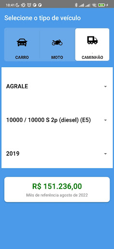 Fipe simp (Consulta da tabela) Screen 3
