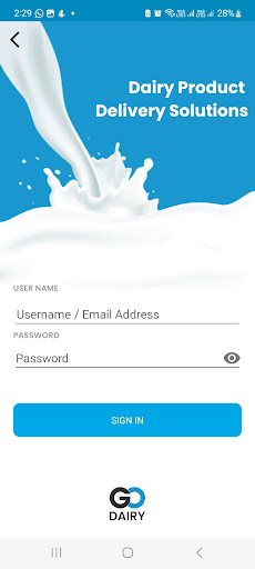 GoDairy Screen 2