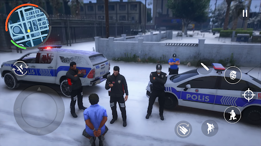 Police Snow City Simulation 3D