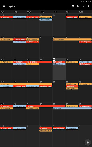 Screenshot of Simple Calendar - Plan Easily