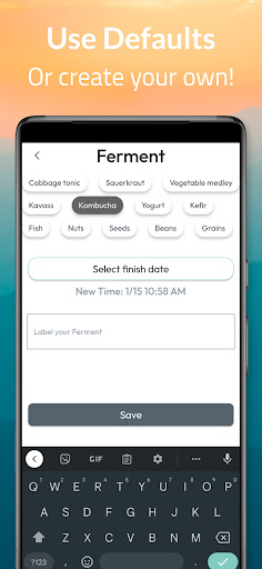 Ferment Scheduler Screen 3