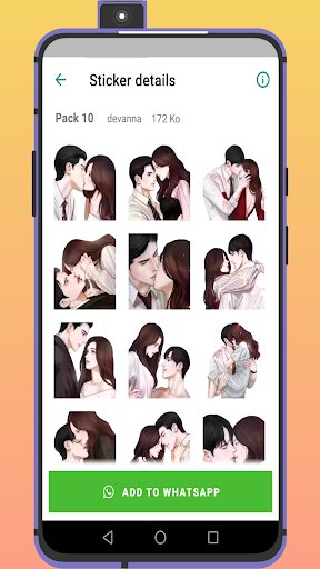 anime love stickers for watsap
