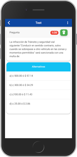 Examen VMT El Salvador 2020, Examen de manejo SV