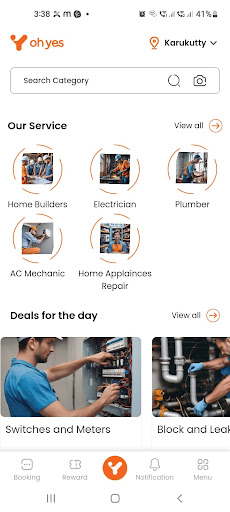 Oh Yes - Home solutions Screen 2