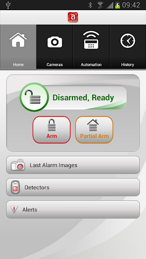 Android application Juwentus Alarm Control screenshort