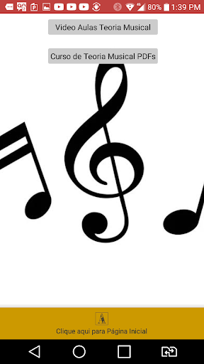 Android application ArtBin: Cursos de Música screenshort