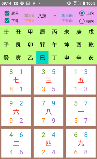 易經-玄空挨星 Screen 2