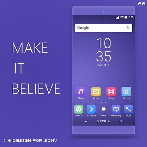 GA™ Theme | PURPLE - Xperia Screen 3