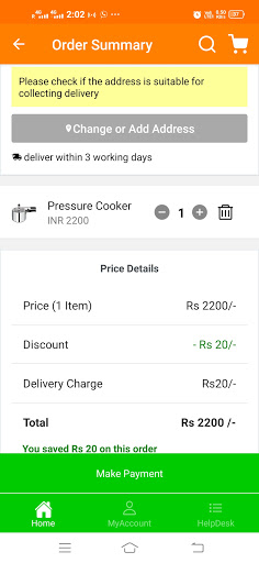 BeIndian ByIndian Shopping App Screen 3