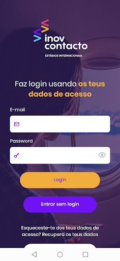 Android application INOV Contacto screenshort