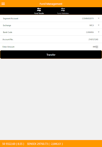 CdEqui Trade Express Screen 2