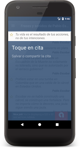 Vista previa de la aplicación