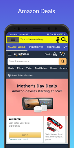 Android application Dealskart, Amazon Deals Lite screenshort