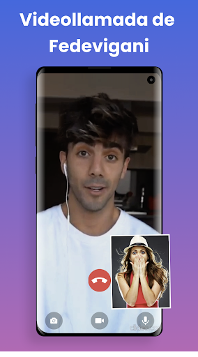Fede Vigevani Fake Video Call Screen 2