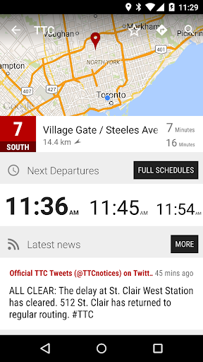 Toronto TTC Bus - MonTransit Screen 2