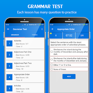 English Grammar Handbook Screenshot