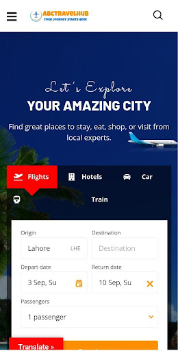 AbcTravelHub Screen 2