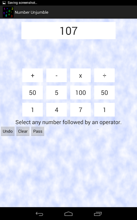 Number Unjumble Screen 2