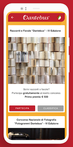 Concorsi e Artisti Dantebus Screen 3